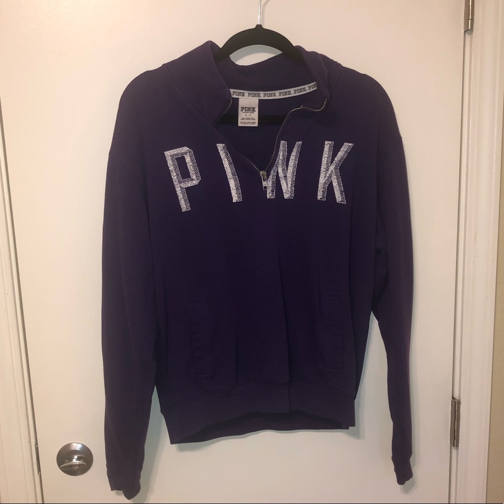 Pink half zip